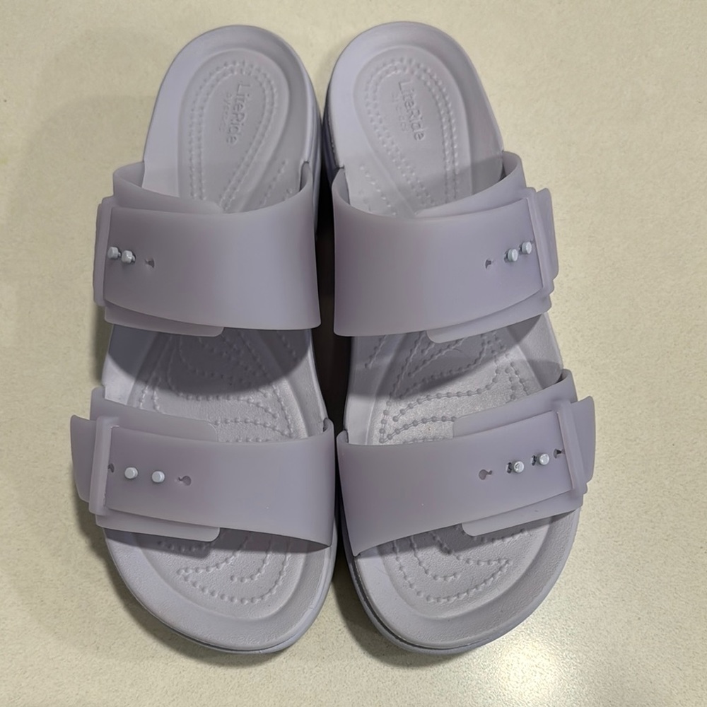 Crocs Lavender Slide Sandals